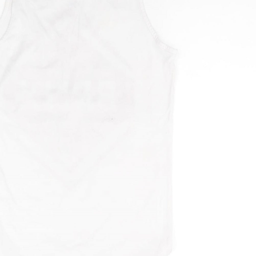 Womens UK Size S Twisted Soul White Basic Tank