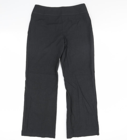 Womens UK Size 12 m&s Regular Fit Dress Pants Grey Trousers