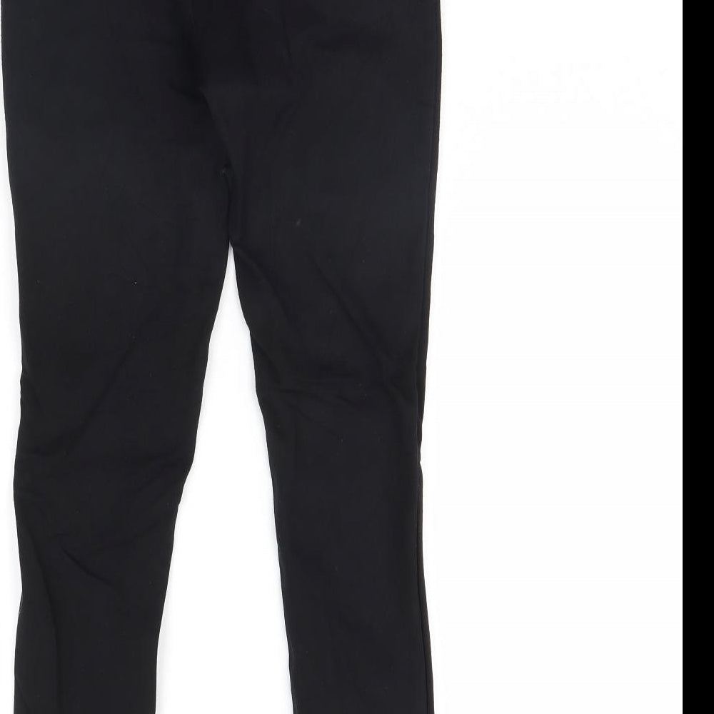 George Womens Black Trousers Size 10 L25 in