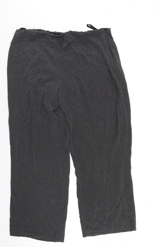Womens UK Size 20 Marks and Spencer Regular Fit Grey Trousers