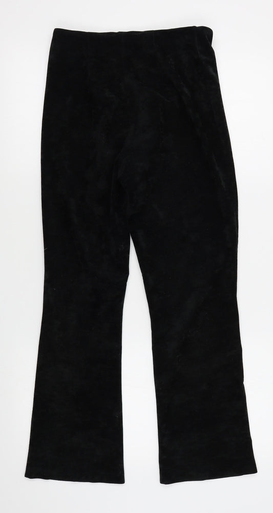 M&S Womens Black Bloomer Trousers Size 12 L26 in - felt feel