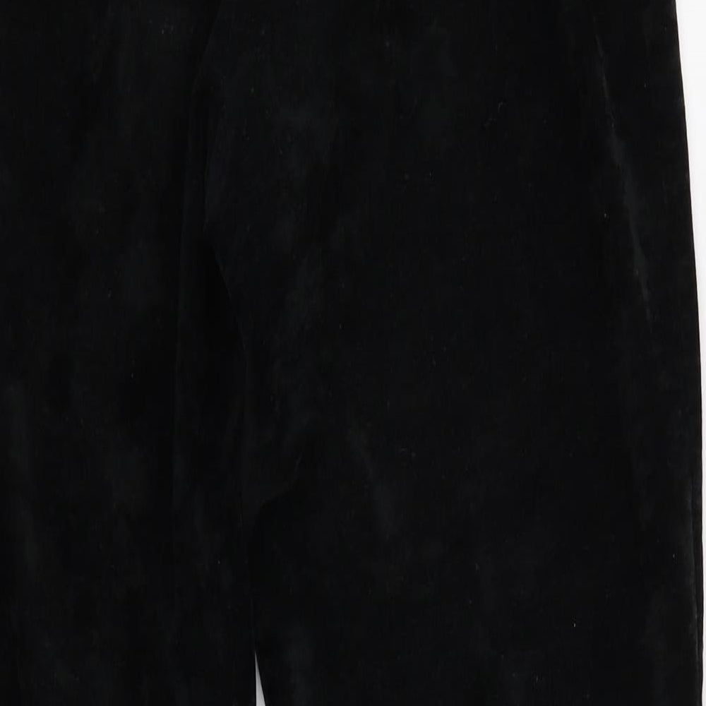M&S Womens Black Bloomer Trousers Size 12 L26 in - felt feel