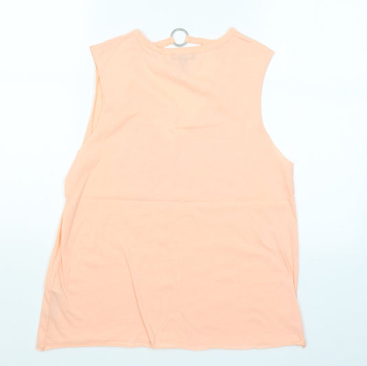 Womens UK Size 12 New Look Pink Basic Blouse