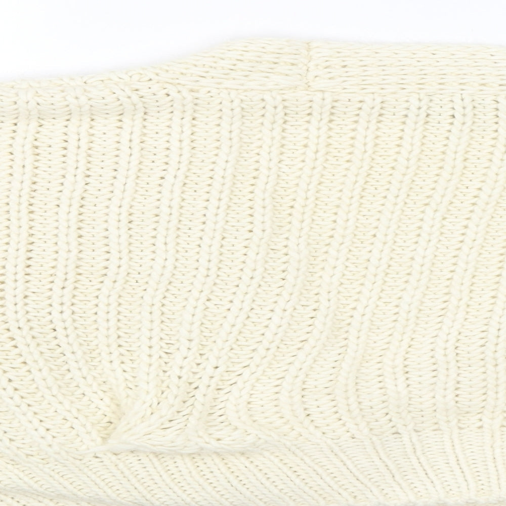 Womens UK Size XS Topshop Beige Cardigan Jumper