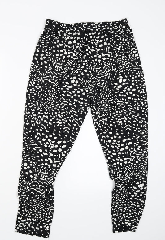 George Womens Black Jogger Trousers Size 12 L26 in