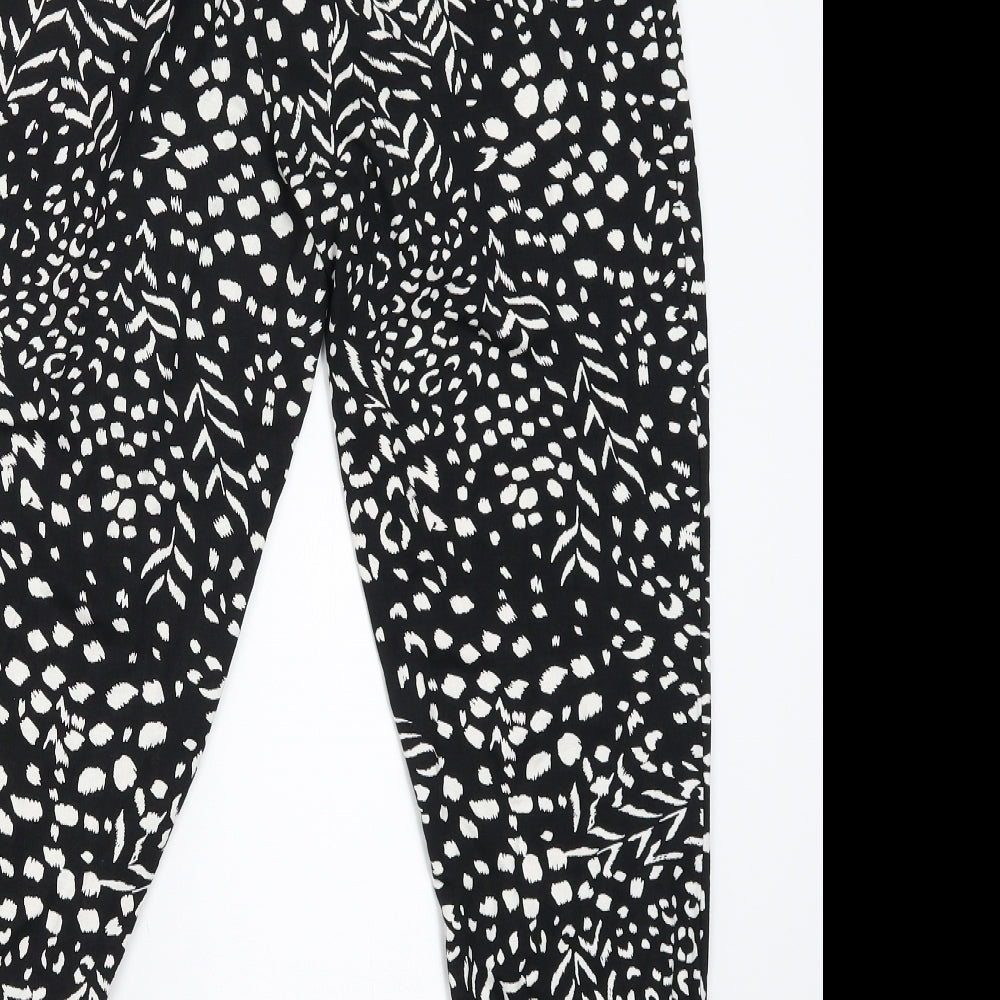 George Womens Black Jogger Trousers Size 12 L26 in