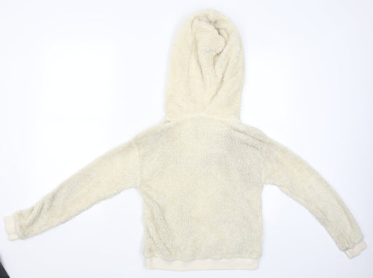Womens UK Size S FOREVER 21 Beige Pullover Hoodie