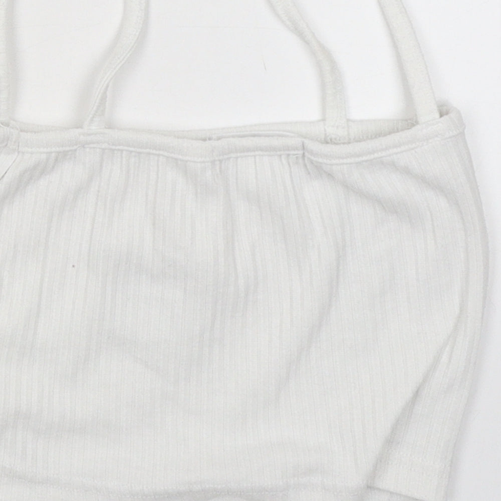 Womens UK Size 10 Missguided White Camisole Blouse