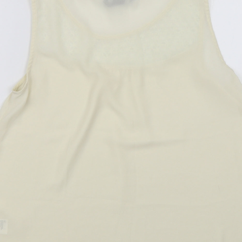 Womens UK Size 8 H&M Ivory Basic Blouse
