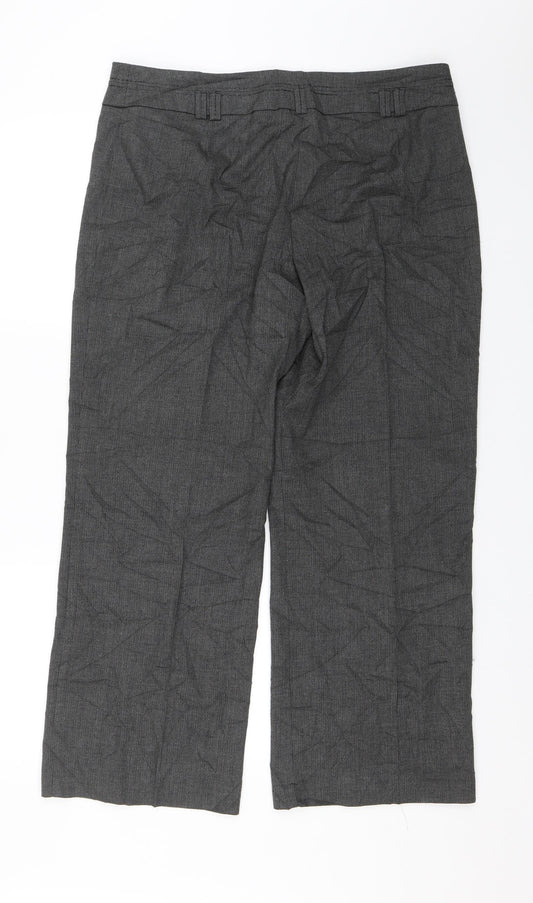 Womens UK Size 36 in Marks and Spencer Regular Fit Dress Pants Grey Trousers
