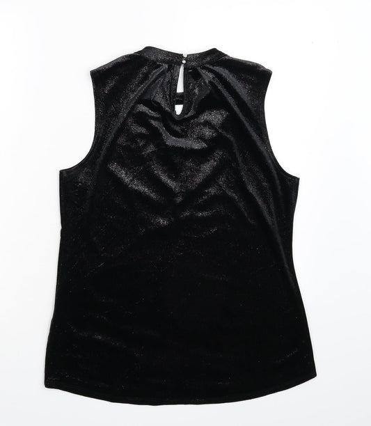 Paraphrase Womens Black Basic Tank Size L