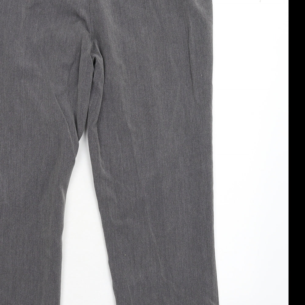 Womens UK Size 14 Vida Vi Regular Fit Grey Trousers