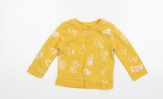 Primark Baby Yellow Pullover Jumper Size 12-18 Months