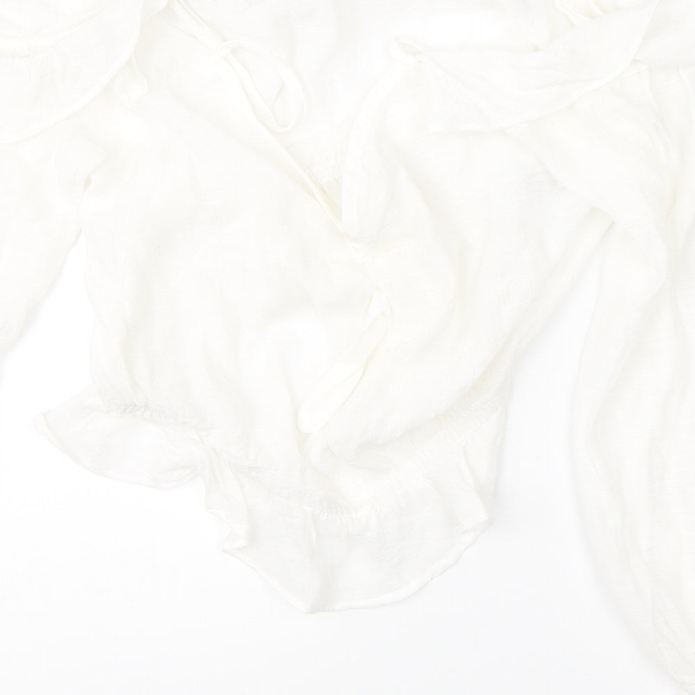 Womens UK Size 10 Divided White Basic Blouse