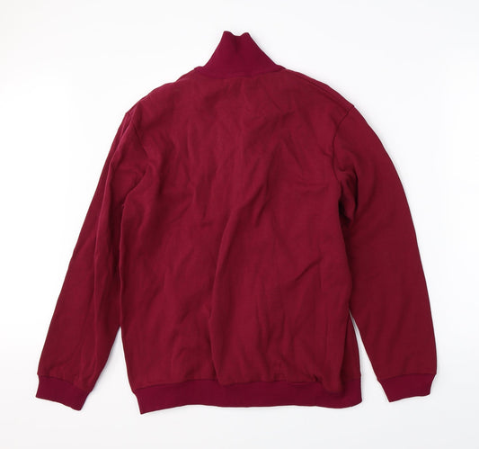 Preworn Mens Red Full Zip Jumper Size S