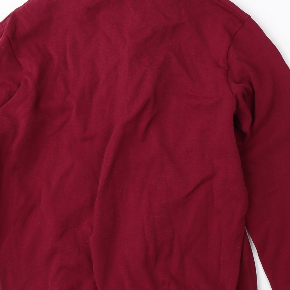 Preworn Mens Red Full Zip Jumper Size S
