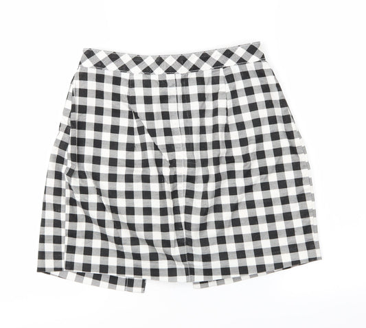 H&M Womens Multicoloured Check  A-Line  Size 10