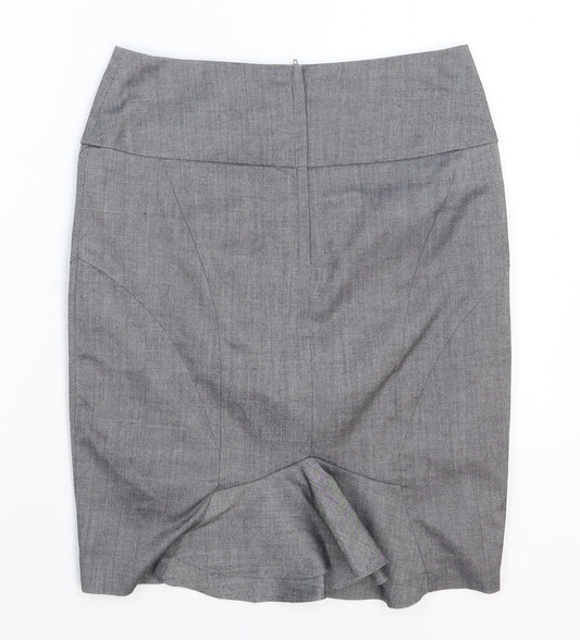 New Look Womens Grey Straight & Pencil Skirt Size 8