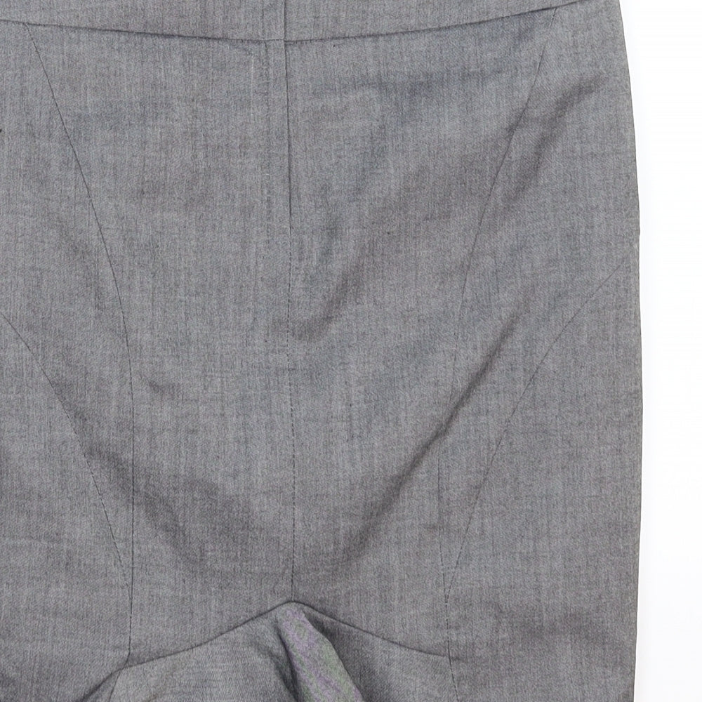 New Look Womens Grey Straight & Pencil Skirt Size 8