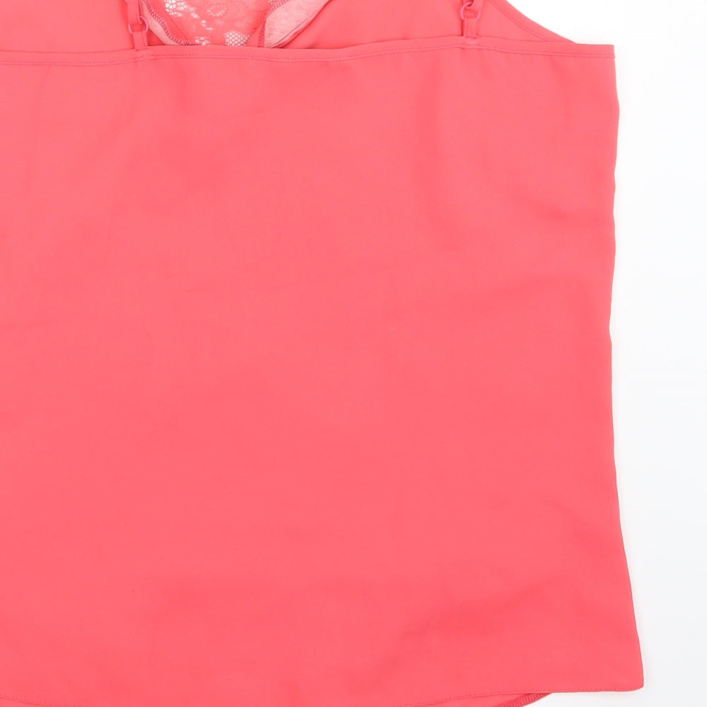 Womens UK Size 12 F&F Pink Camisole Blouse