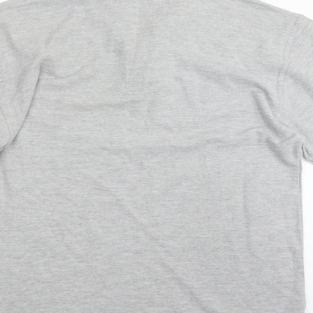 Wrap Mens Grey Polo Size 2XL