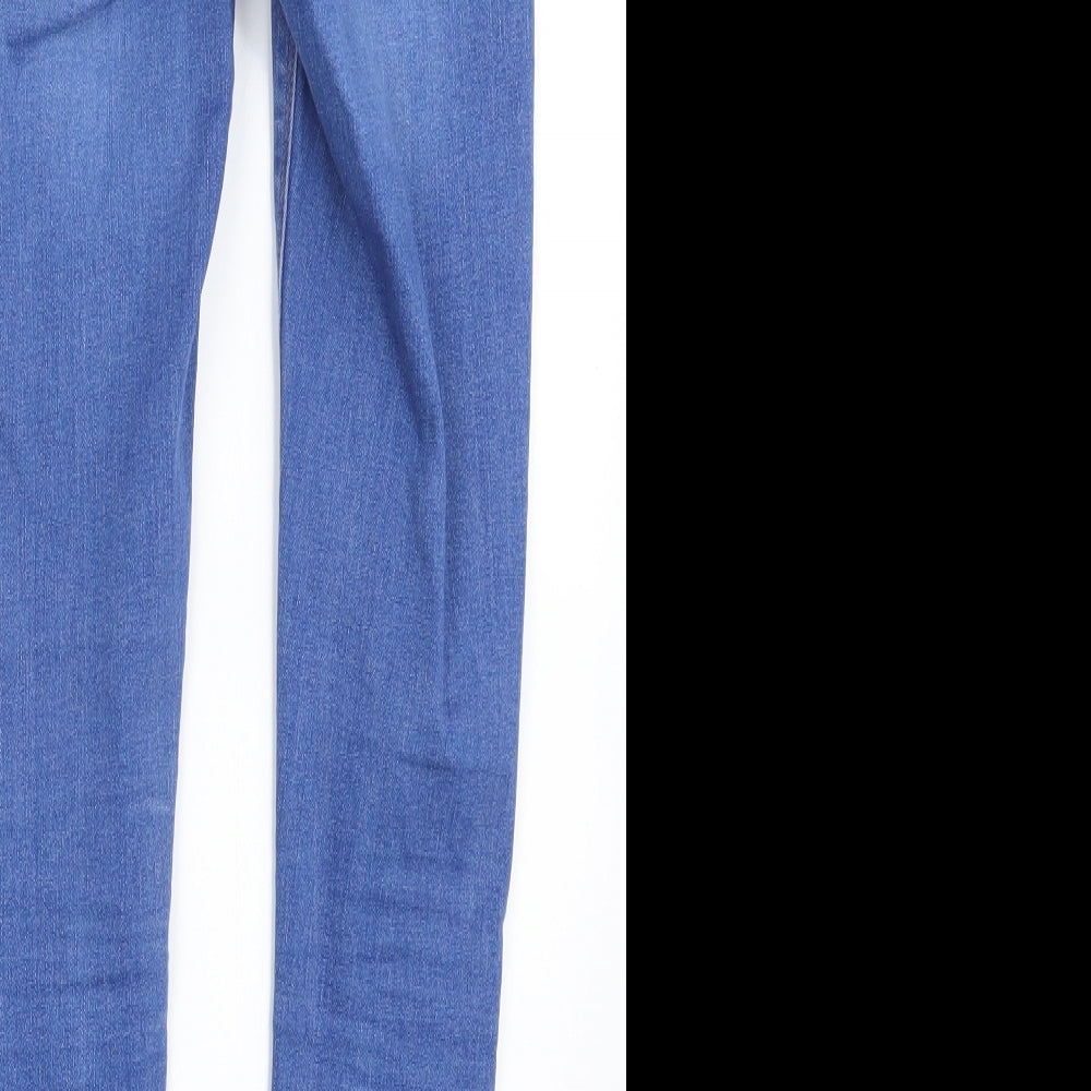 Denim Co. Womens Blue Denim Straight Jeans Size 6 L26 in