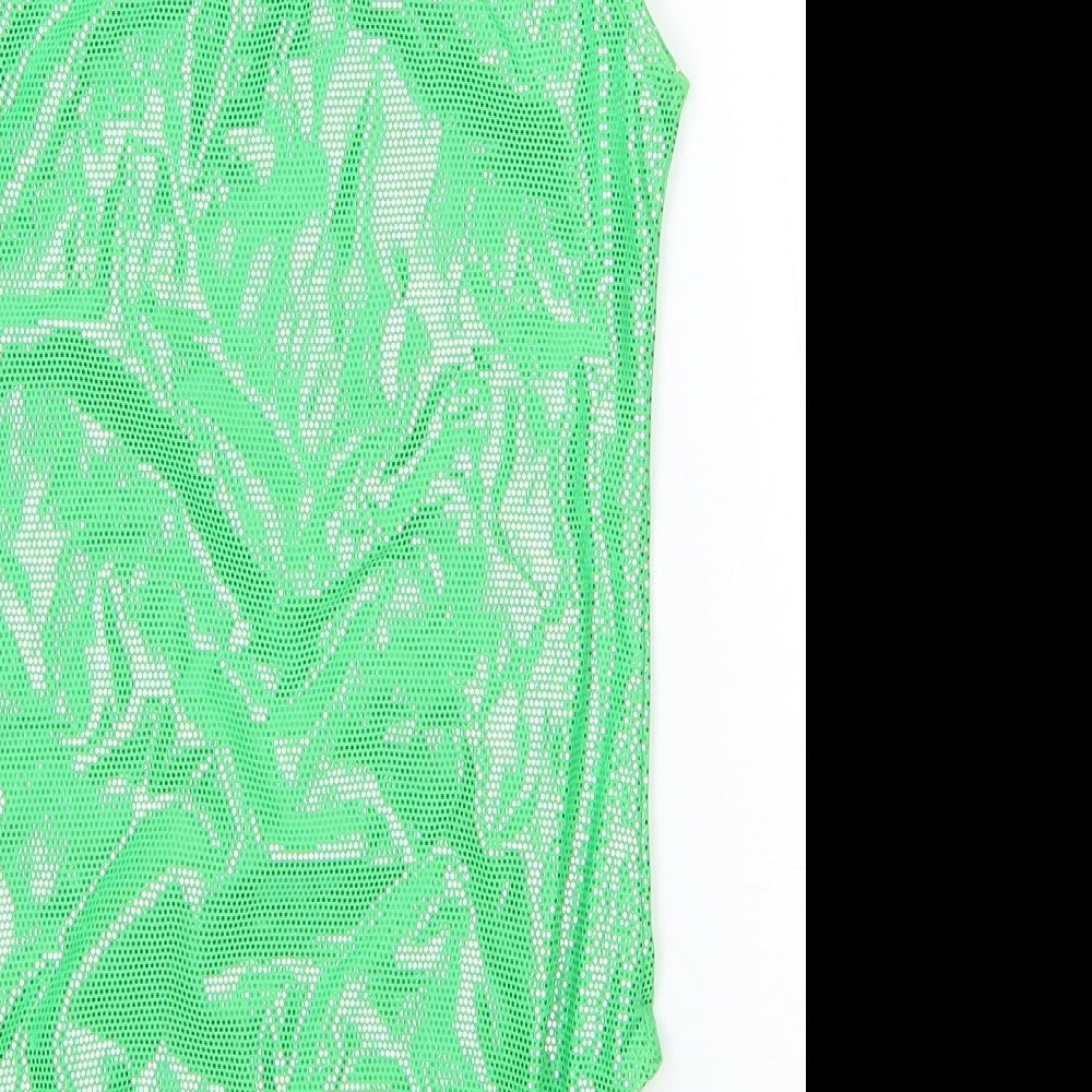 1st Position Girls Green Leotard One-Piece Size L