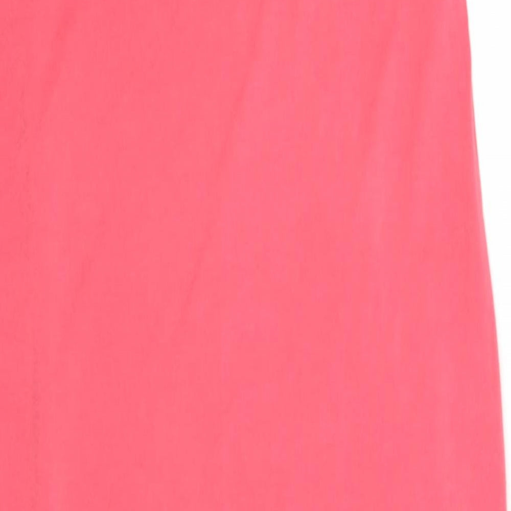 Brand and care label for Atmosphere women’s pink jersey tank dress, size UK 10