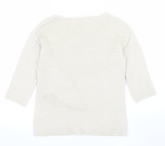 Womens UK Size S RESERVED Beige Pullover Jumper