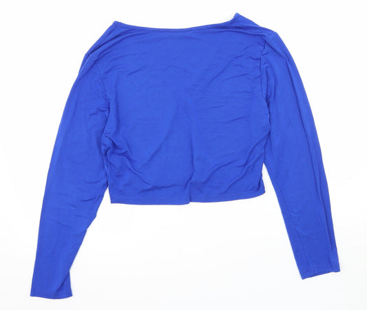 SheIn Womens Blue Jersey Basic T-Shirt Size XL