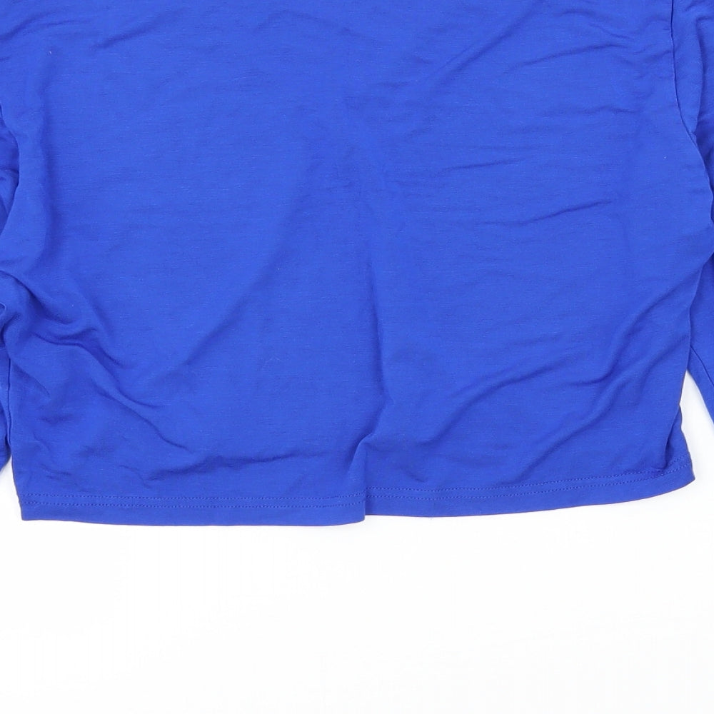 SheIn Womens Blue Jersey Basic T-Shirt Size XL