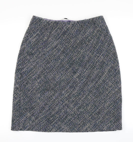 Classic Womens Purple Straight & Pencil Skirt Size 30 in