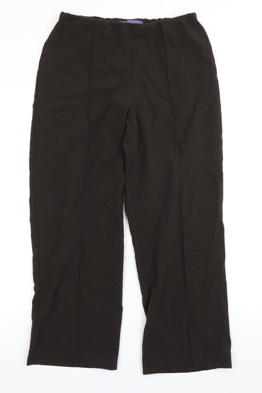 Womens UK Size 10 Autonomy Regular Fit Brown Trousers