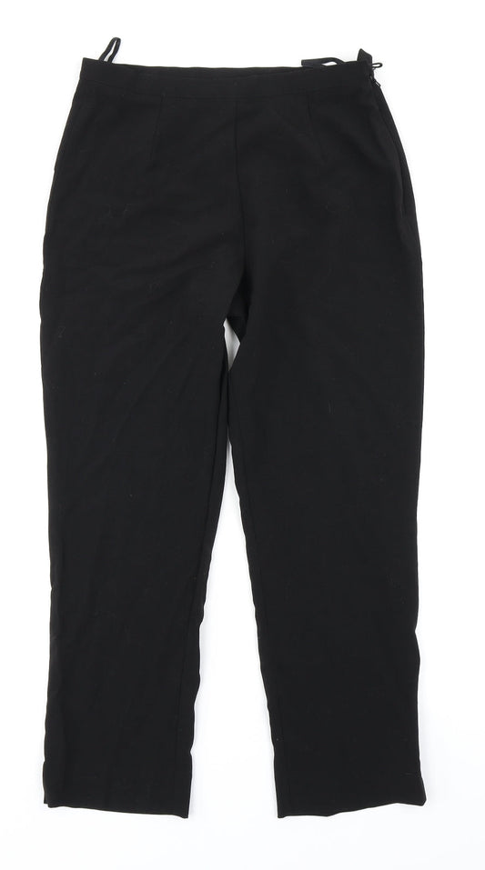 Womens UK Size 10 Berkertex Regular Fit Black Trousers