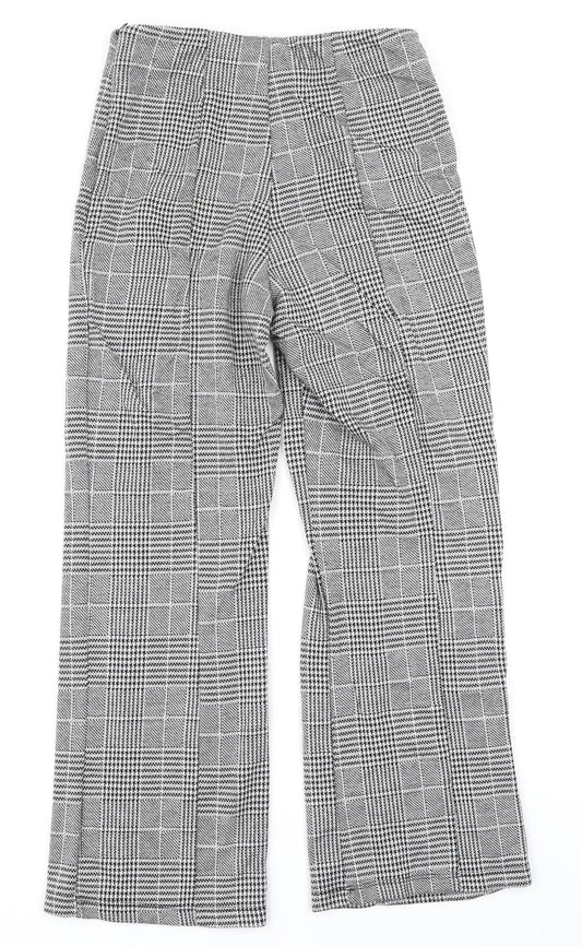 Womens UK Size S H&M Regular Fit Black Trousers