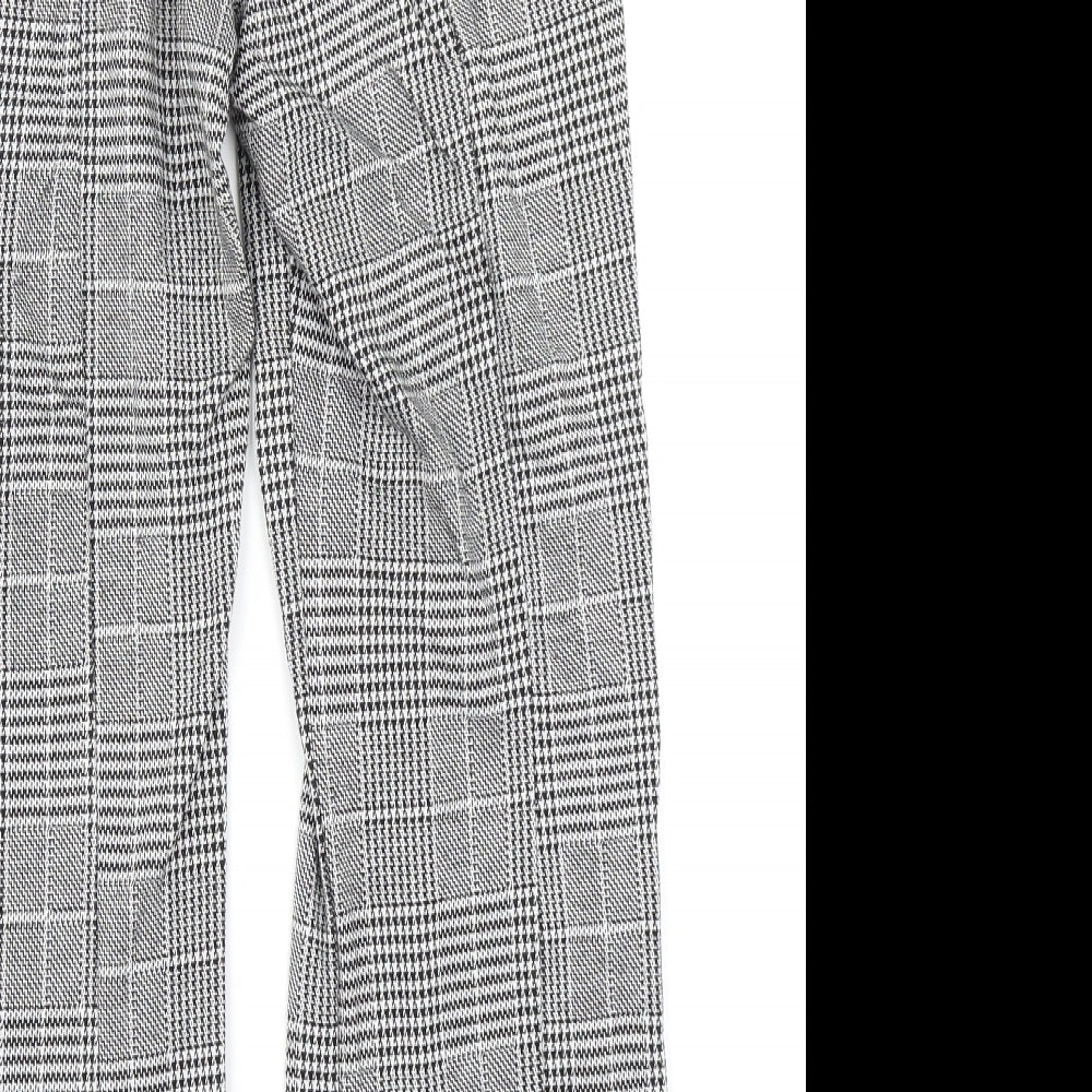 Womens UK Size S H&M Regular Fit Black Trousers
