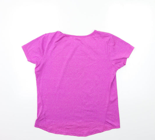 Atmosphere Womens Purple Basic T-Shirt Size 14