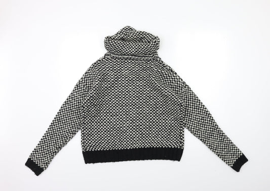 Womens UK Size S New Look Black Pullover Jumper