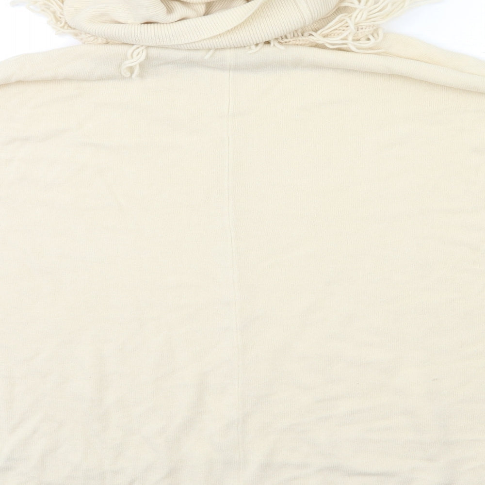 Womens UK Size 10 Preworn Beige Pullover Jumper