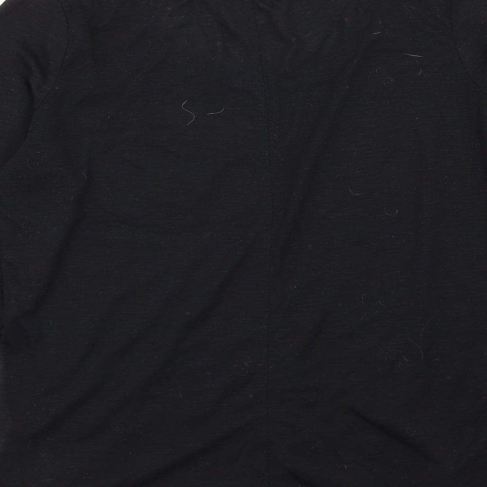Womens UK Size 10 New Look Black Basic T-Shirt