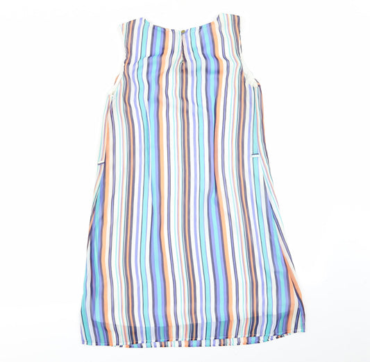 Primark Womens Multicoloured Striped A-Line Size 6