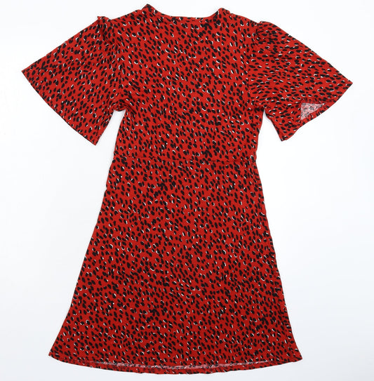 New Look Womens Red Mini Size 6
