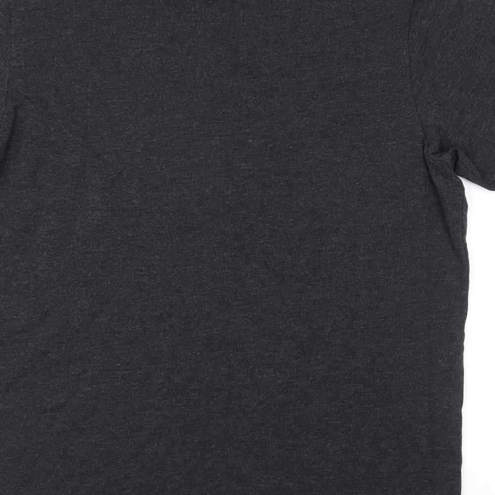 47 Womens Grey Basic T-Shirt Size S