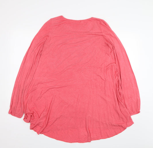 QED London Womens Pink Basic T-Shirt One Size