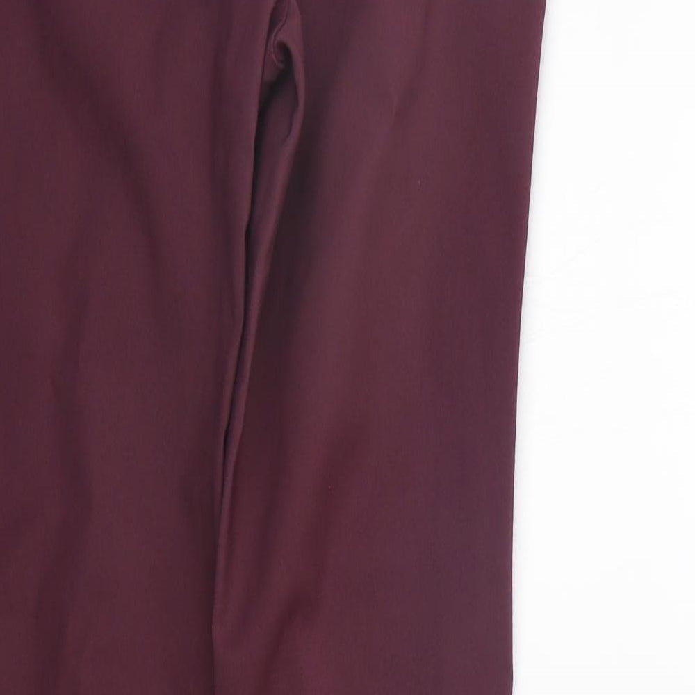 Brand and care label for Atmosphere women’s purple trousers, size UK 10, 28-inch leg