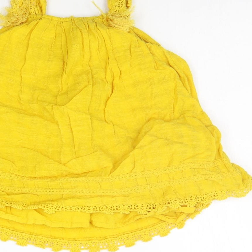 Matalan Girls Yellow A-Line Size 9-12 Months