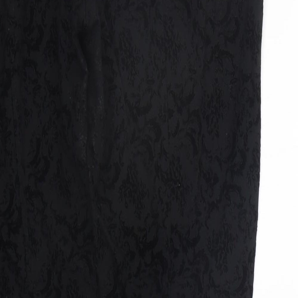 one tone Womens Black Jegging Trousers Size M L28 in - Elastic Waist Band