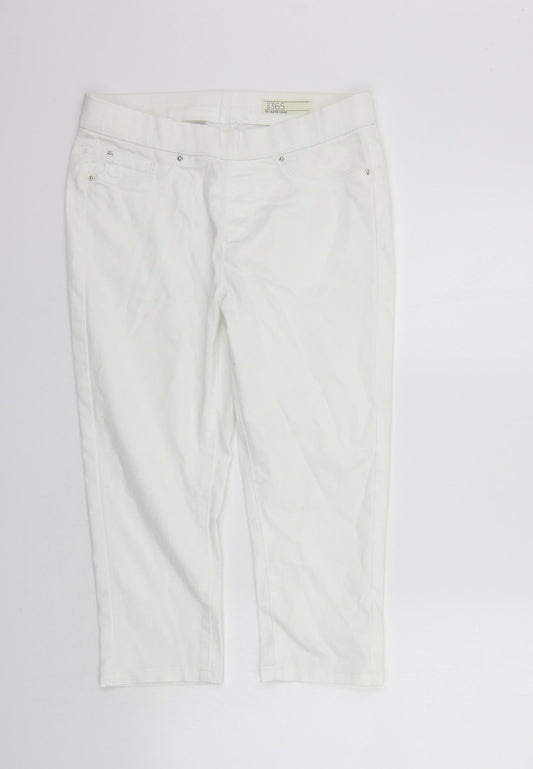 365 Womens White Trousers Size 10 L20 in - washable mark