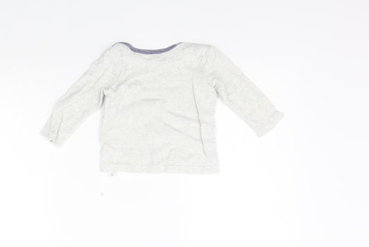 George Girls Grey Pullover Jumper Size 3-6 Months