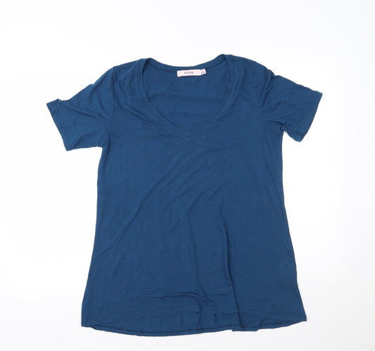 Womens UK Size S JustFab Blue Basic Polo